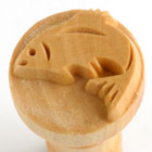 MKM Large Fish 2.5cm wood stamp